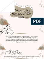 Mountain Ranges of The USA