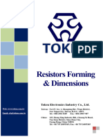 Resistor Forming Dimensions