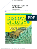 Full Download Discover Biology Core Topics 5th Edition Cundy Test Bank
