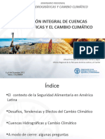 La Gestion Integral de Cuencas Hidrograficas y El Cambio Climatico