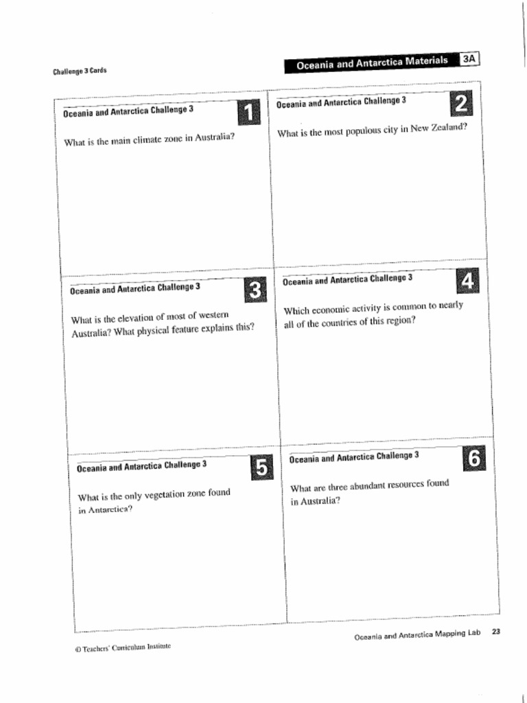 Australia mapping lab questions pdf