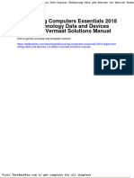 Full Download Discovering Computers Essentials 2018 Digital Technology Data and Devices 1st Edition Vermaat Solutions Manual