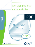 HS - 04KN 1030246 Fairview PS - Attachment: PDF: Practice Activities Nonverbal Level 10