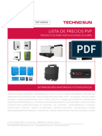 TECHNO SUN Lista Precios Solar Fotovoltaica