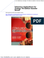 Full Download Consumer Behaviour Implications For Marketing Strategy 7th Edition Quester Solutions Manual