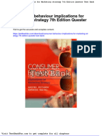 Full Download Consumer Behaviour Implications For Marketing Strategy 7th Edition Quester Test Bank