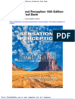 Full Download Sensation and Perception 10th Edition Goldstein Test Bank