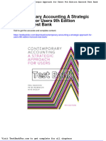 Full Download Contemporary Accounting A Strategic Approach For Users 9th Edition Hancock Test Bank