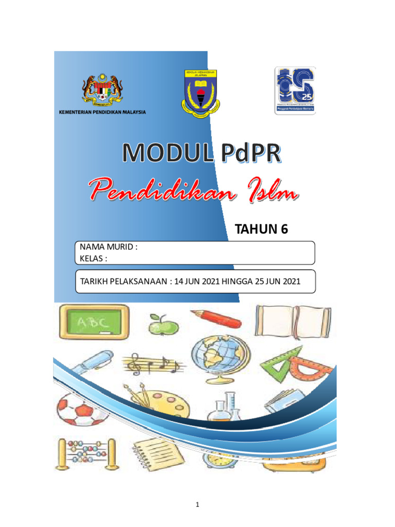 Modul Pdpr Thaun 6 Pend Islam M19 20 Pdf