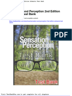 Full Download Sensation and Perception 2nd Edition Schwartz Test Bank