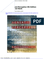 Full Download Sensation and Perception 9th Edition Goldstein Test Bank
