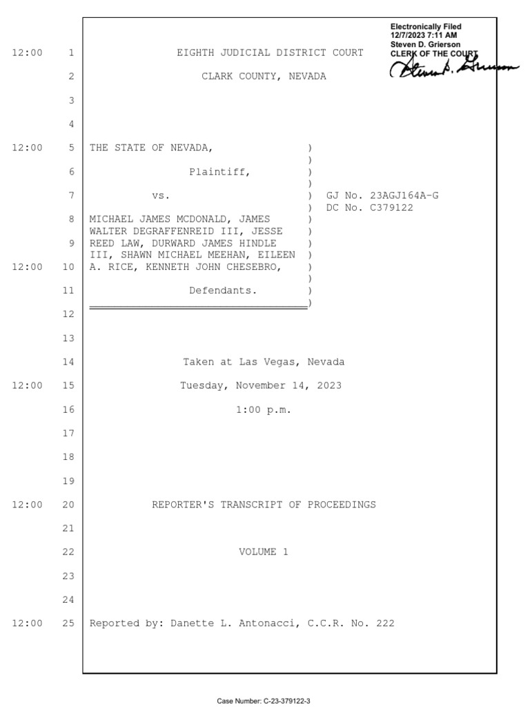 Nevada Grand Jury Proceedings | PDF