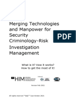 AI - Merging Technologies - and Manpower For - Security - Criminology-Risk - Investigation - Management