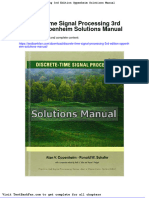 Full Download Discrete Time Signal Processing 3rd Edition Oppenheim Solutions Manual