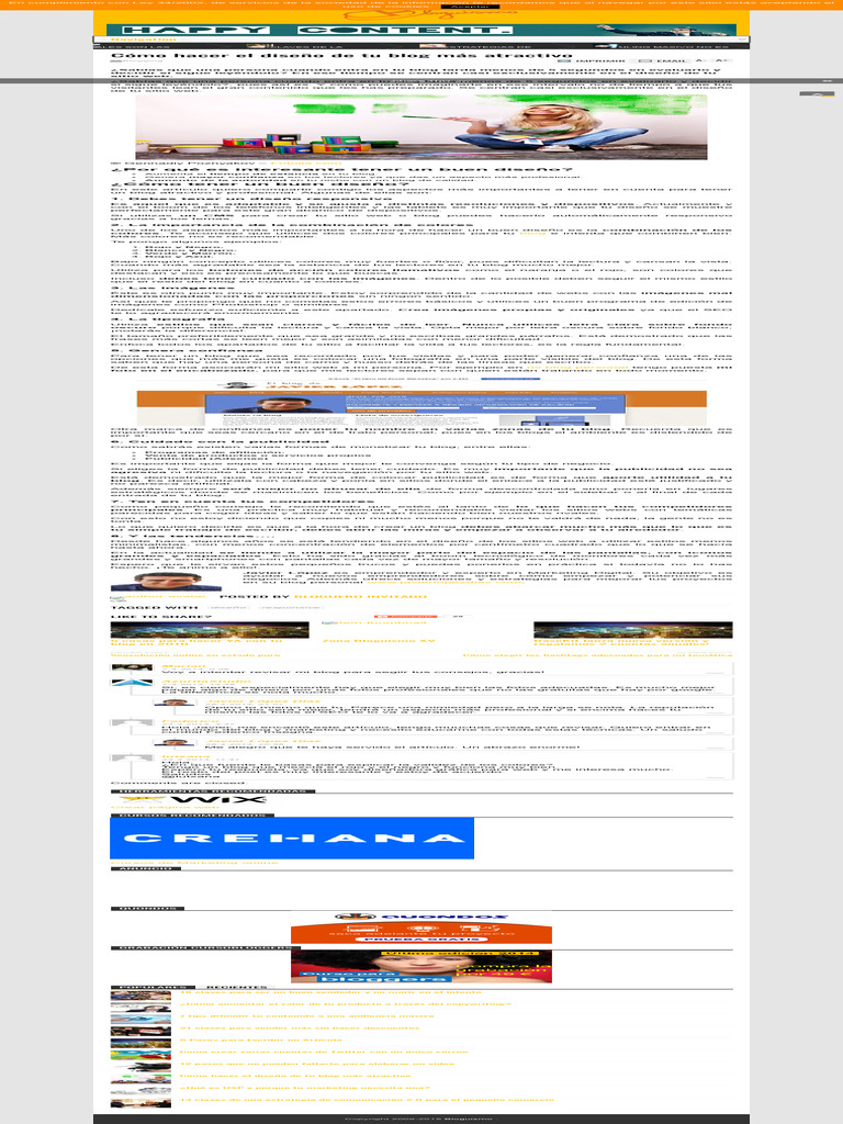 Cómo Hacer El Diseño de Tu Blog Más Atractivo - Bloguismo | PDF
