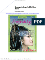 Full Download Basics of Biopsychology 1st Edition Pinel Test Bank