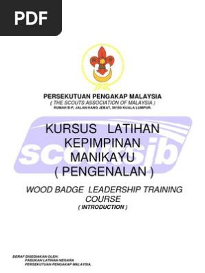Pengakap Kanak Kanak Modul Kursus Manikayu 1 Pdf