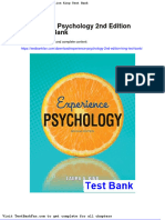 Full Download Experience Psychology 2nd Edition King Test Bank