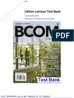 Full Download Bcom 5th Edition Lehman Test Bank