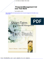 Full Download Short Term Financial Management 3rd Edition Maness Test Bank