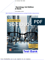 Full Download Experience Sociology 3rd Edition Croteau Test Bank