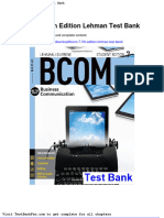 Full Download Bcom 7 7th Edition Lehman Test Bank