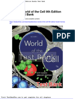 Full Download Beckers World of The Cell 9th Edition Hardin Test Bank