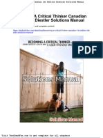 Full Download Becoming A Critical Thinker Canadian 1st Edition Diestler Solutions Manual