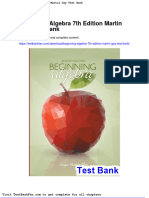 Full Download Beginning Algebra 7th Edition Martin Gay Test Bank