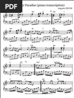 Download Coldplay Paradise Piano Transcription by Janelle Janju Borg SN69166182 doc pdf