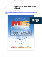Full Download Experiencing Mis Canadian 4th Edition Kroenke Test Bank