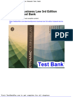 Full Download Dynamic Business Law 3rd Edition Kubasek Test Bank