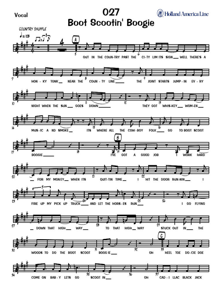 027 Boot Scootin Boogie Vocal PDF