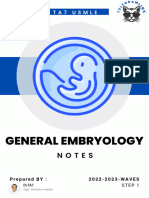 General Embryology Ta7 Notes 2023