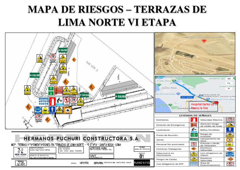 Mapa de Riesgo Terrazas de Lima Norte Vi Etapa Julio | PDF