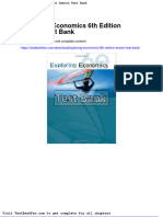 Full Download Exploring Economics 6th Edition Sexton Test Bank