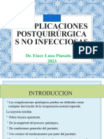 Complicaciones Postquirúrgicas No Infecciosas - Tema 3