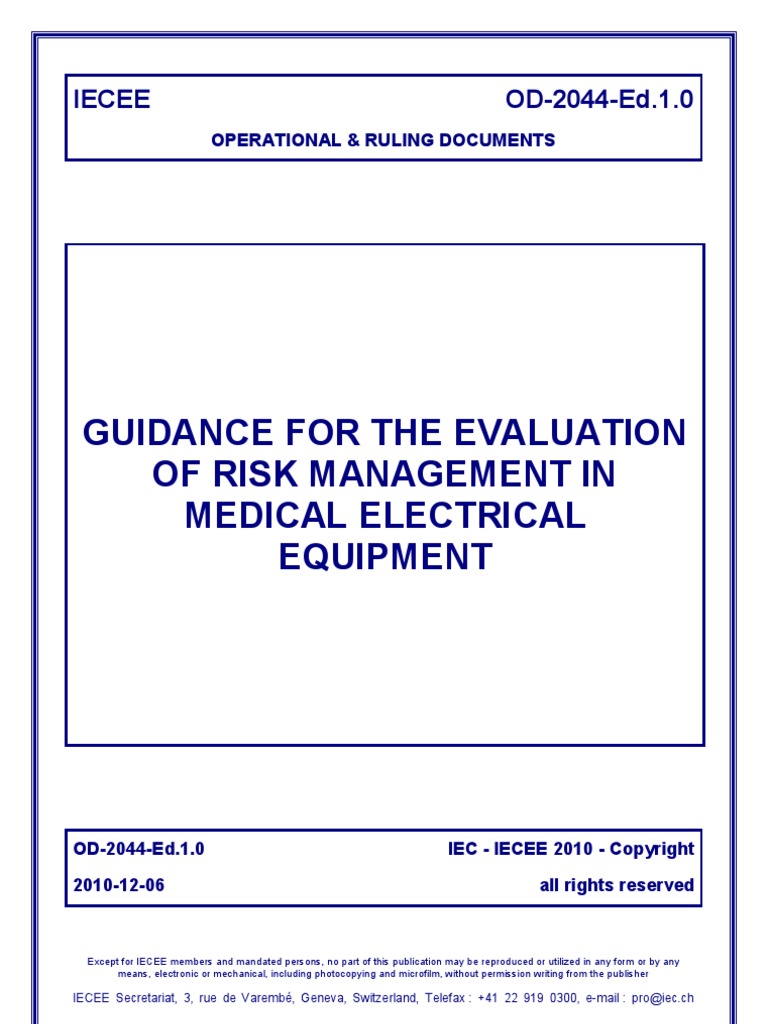 Od-2044 Ed.1.0 | PDF | Risk Management | International Electrotechnical ...