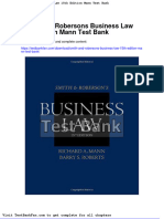 Full Download Smith and Robersons Business Law 15th Edition Mann Test Bank