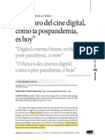 La Ferla - El Futuro Del Cine Digital Como La Pospandemia Es Hoy
