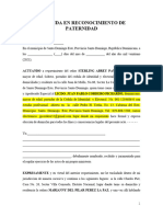 DEMANDA EN RECONOCIMIENTO DE PATERNIDAD (Marbelys Maria) indhira-MIGUEL G SANTANA - JPCORDERO 2021