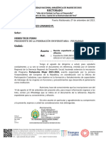 Carta N°0099-2023-Unamad-R