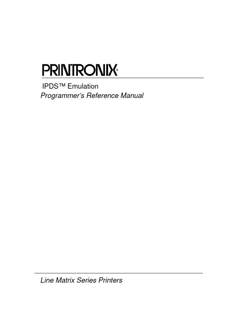 PTX PRM IPDS P8 256386d | PDF | Barcode | Printer (Computing)