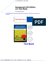 Full Download Exploring Management 4th Edition Schermerhorn Test Bank
