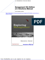 Full Download Exploring Management 5th Edition Schermerhorn Solutions Manual