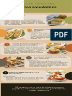 Infografía Guía de Cinco Pasos para Planificar Comidas Bloques de Color Beige