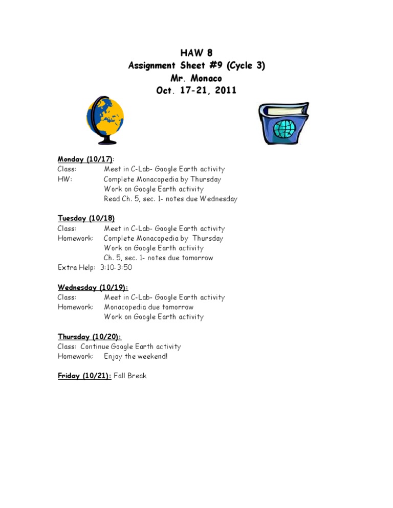 Google Earth Activity Assignment Sheet | PDF | Computers