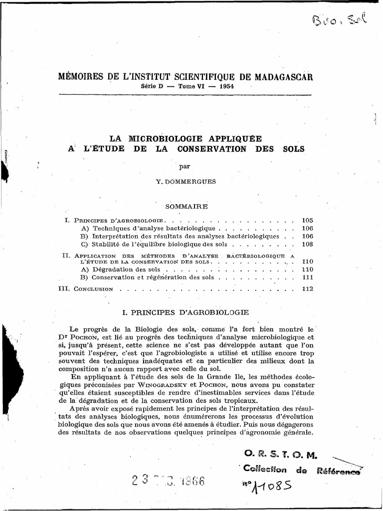 Microbiologie et conservation des sols | PDF | Sol (pédologie) | Forêt