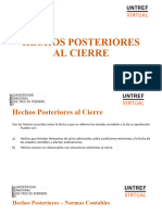 Hechos Posteriores Al Cierre