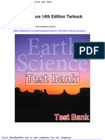 Full Download Earth Science 14th Edition Tarbuck Test Bank